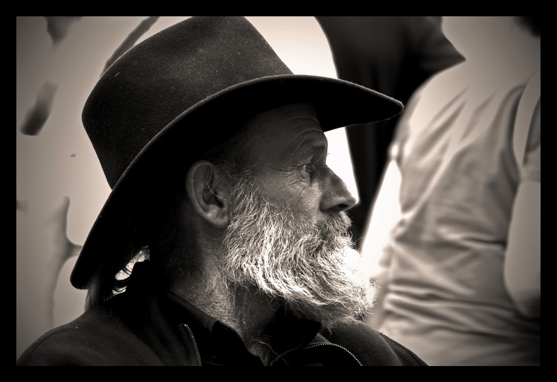 Oude cowboy